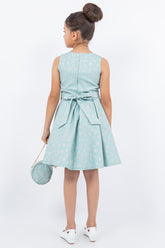 Cinderella Couture CCK-9165 Sleeveless Jacquard Flower Girl or Special Occasion Dress